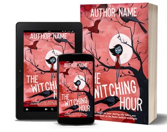 Paranormal Romcom Ebook Cover | Fantasy/Supernatural Comedy Cover Women | Premade Romantic Cover Design | Prepaid Cover | Illustrated Cover