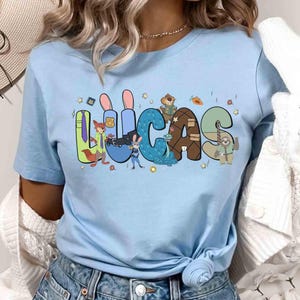 Chemise personnalisée personnages Disneyland Zootopia 2, t-shirt Judy Hopps Nick Wilde Gary DeSnake, voyage en famille Disneyland, anniversaire Zootopia 2 image 4