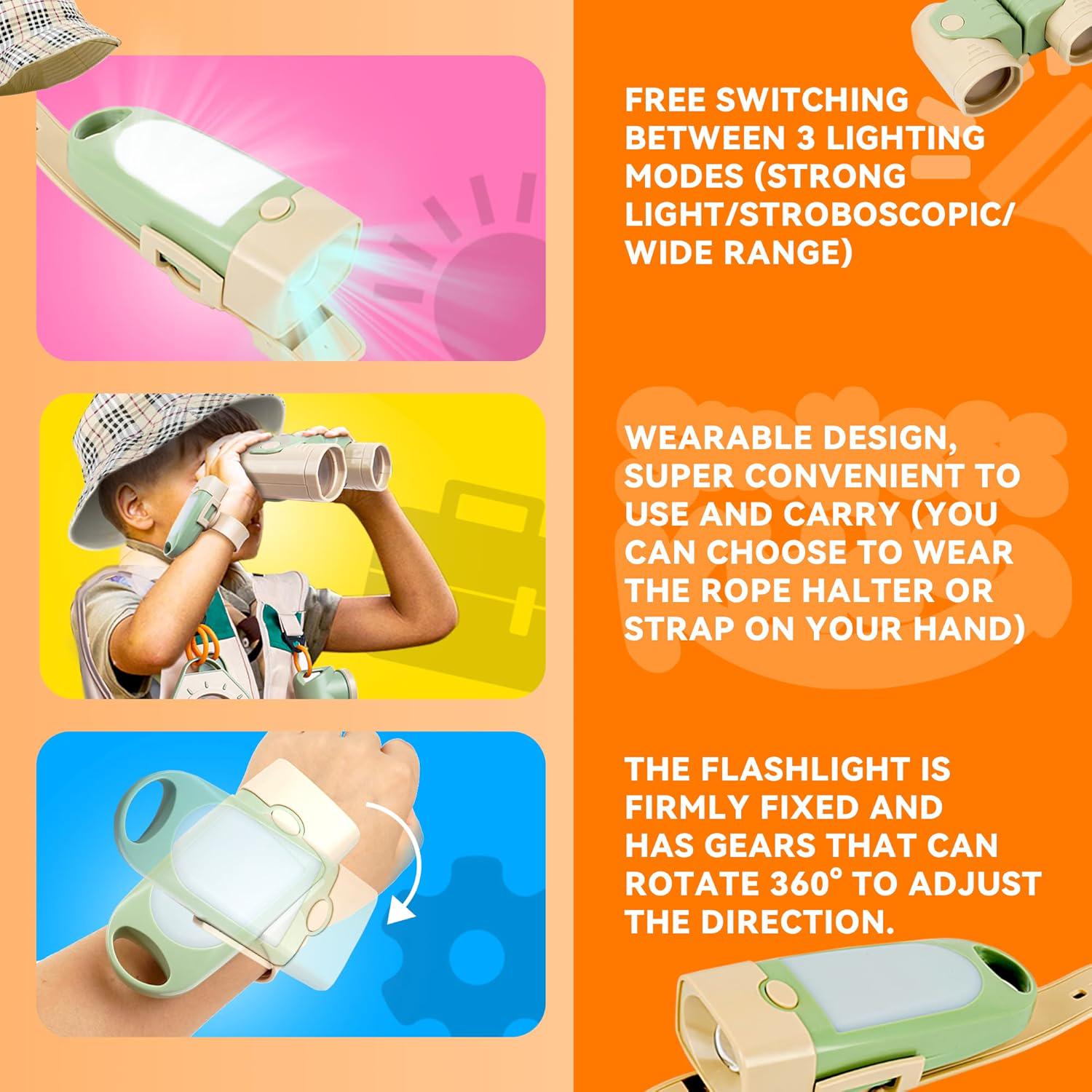 Kids Explorer Kit for Toddlers, Outdoor Adventure Set, Bug Catching ...