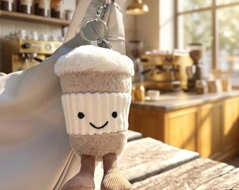 Jellycat Coffee Cup Amuseables Plush Keychain