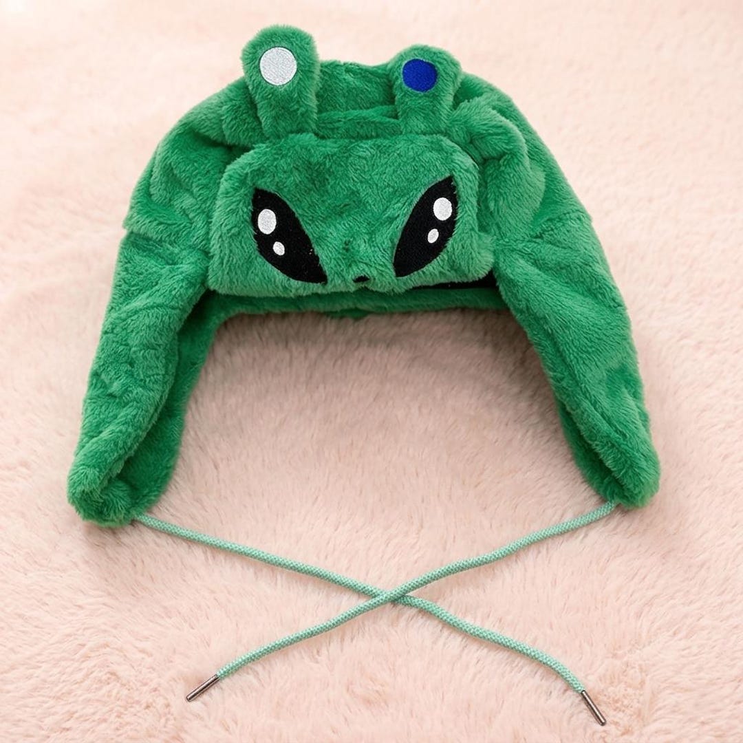 Anime Alien Trapper Hat Plush Cartoon Winter Cap - Etsy