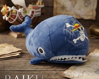 Laboon Whale Plush Toy one piece, One Piece Anime Stuffed Animal, baby shower gift