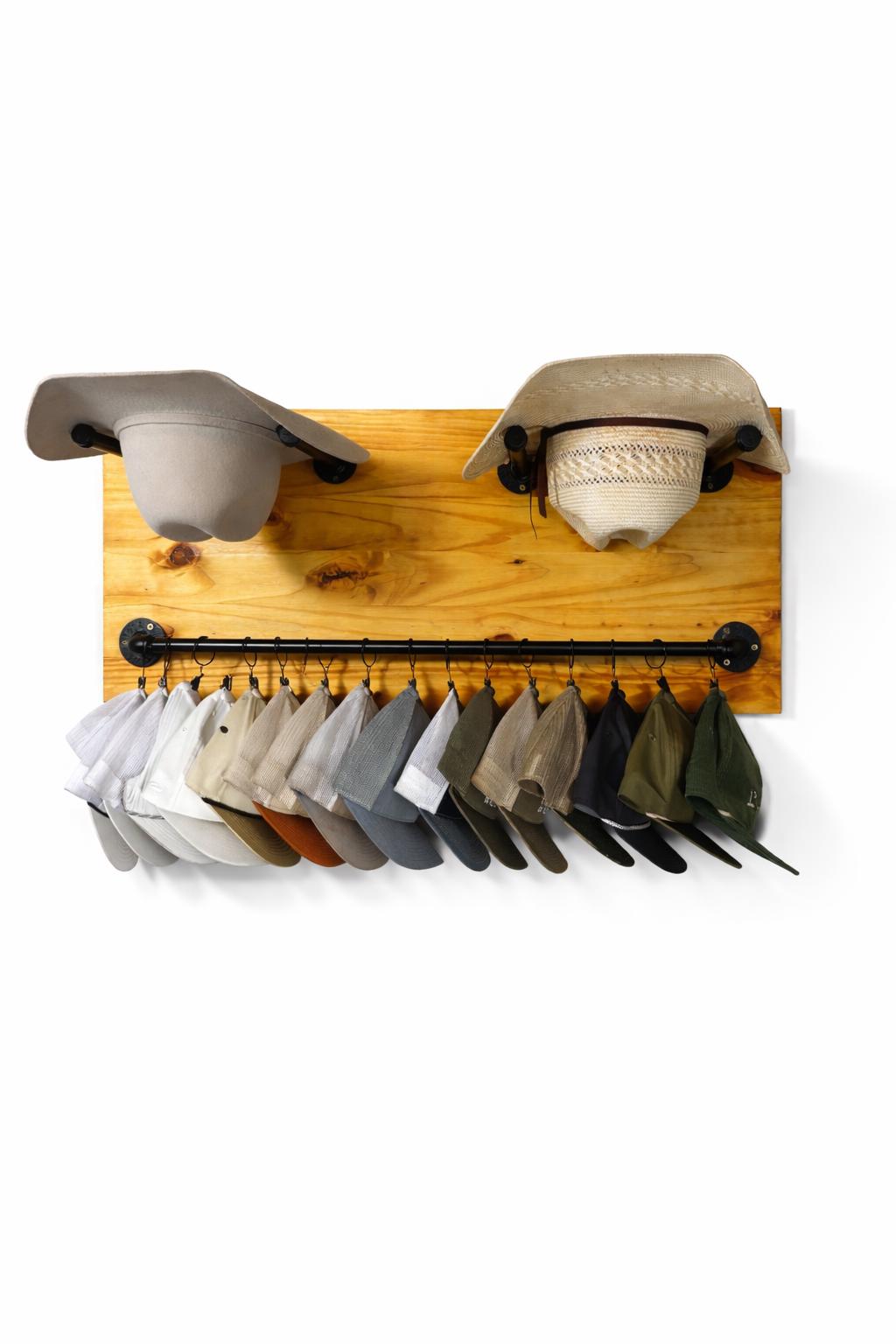 Woodworker Baseball Cap Rack Handcrafted Wooden Hat Rack | Cowboy, Baseball Cap Display Holder - Etsy