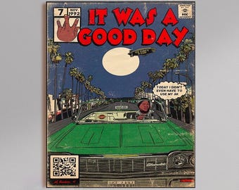 Ice Cube "It Was A Good Day" Giclée Print | Lowrider Comic Art