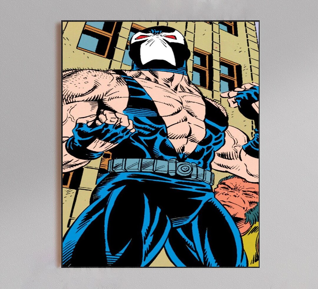 Bane Comic Art Poster | Villain Bane Superhero Art - Etsy