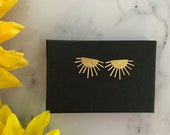 Sunburst Sunshine Gold Earrings
