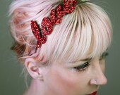 Name or Word Glitter Headband Fascinator Hen Wedding Party Fun Party Accessory