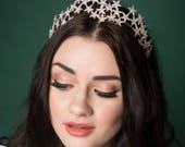 Vintage Style Diamante Star Tiara Bridal Wedding Crown Tiara