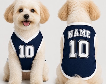 Personalized Dog Basketball Jersey, Custom Pet Jersey Shirt, Dog Sports Jersey Name Number, Custom Puppy Basketball Outfit, Pet Team Jersey
