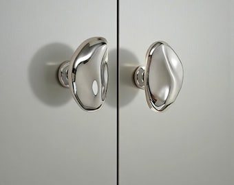 Moderne chromen kastknop - zilveren meubelgreep luxe keukenkasthardware