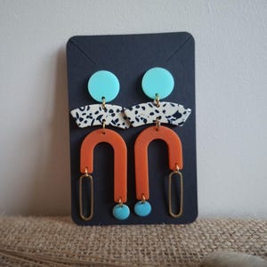 Boucles D'oreilles Vintage Années 60 - Style Rétro En Bon état D'occasion
