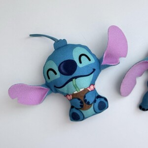 McDonald's Happy Meal Toy Lilo Stitch Keychain Plush Coconut Ukelele Set of 2 画像 3