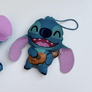 McDonald's Happy Meal Toy Lilo Stitch Keychain Plush Coconut Ukelele Set of 2 画像 2