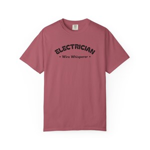 Electrician Wire Whisperer - Tradesman Shirt - Electrical Worker Tee - Funny Electrician Gift - Black Text image 13