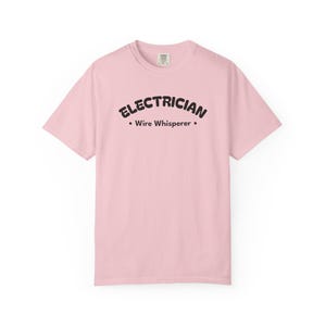 Electrician Wire Whisperer - Tradesman Shirt - Electrical Worker Tee - Funny Electrician Gift - Black Text image 11