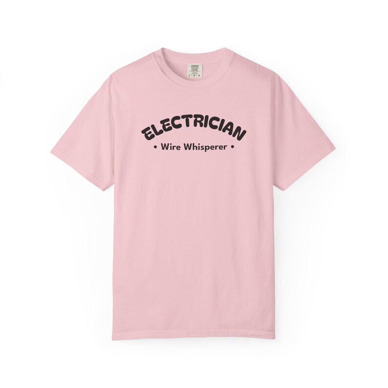 Electrician Wire Whisperer - Tradesman Shirt - Electrical Worker Tee - Funny Electrician Gift - Black Text image 11
