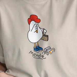 Eggcident, Huhn, Hahn, Ei, Ostern, Unfall, Dibujos animados, Ilustración, Merde, Pasos en falso