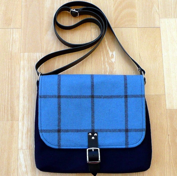 Crossbody Bag Shoulder Bag Pocketbook Navy Blue Light Blue 
