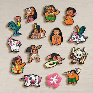 Ocean Adventure Shoe Charms, Cute Island Style Cartoon Clog Charms Waterproof Accessories for Kids Girls Summer Shoes Gift