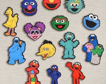 Colorful Cartoon Monster Shoe Charms Set, Cute Puppet Style Characters for Clogs, Fun Kids Shoe Accessories, Kawaii Shoe Decorations Gift