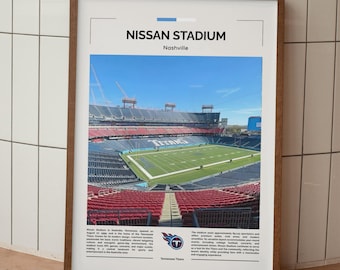 Nissan Stadium Poster, Tennessee Titans Wall Art, Titans Print, NFL Poster, Nfl Wall Art, Gift For Football Fans, Sports Room Decor