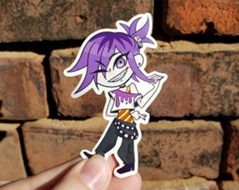 Adesivo in vinile Gremlin viola - D.I.C.E. Versione coda di cavallo