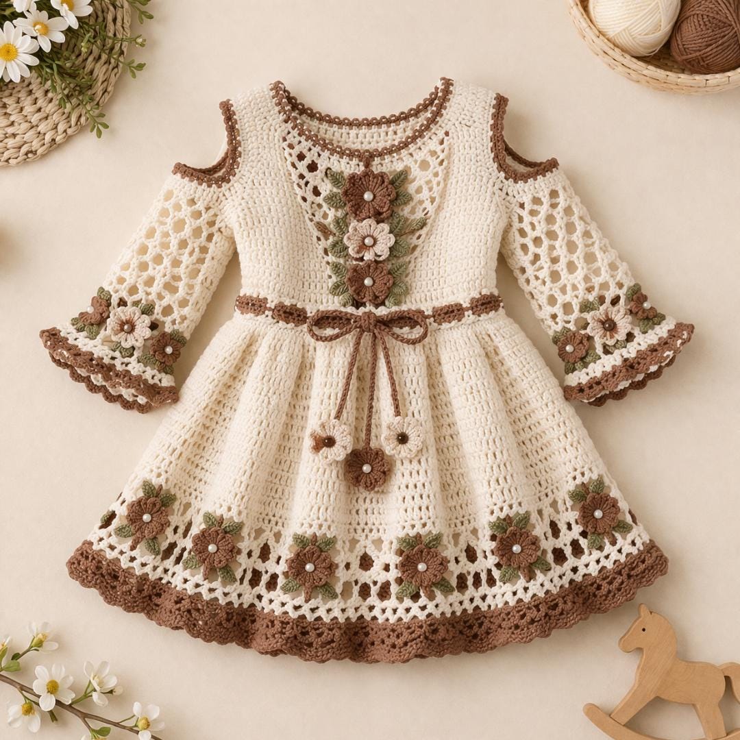 Floral Knit Dress - Etsy