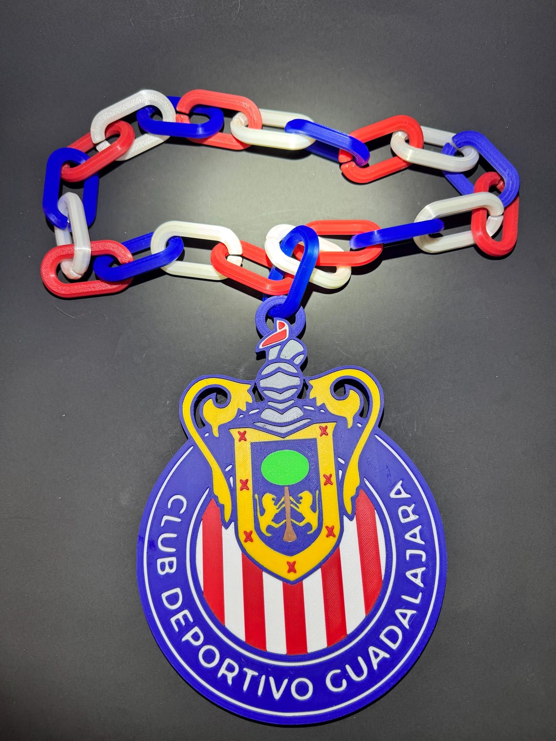 Chivas Guadalajara 3D Printed Hype Chain Necklace | Club Logo Pendant ...