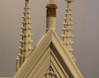 Gothic Church Rooftop Diorama | 1:12 Scale Action Figure Display (3D Print Files)