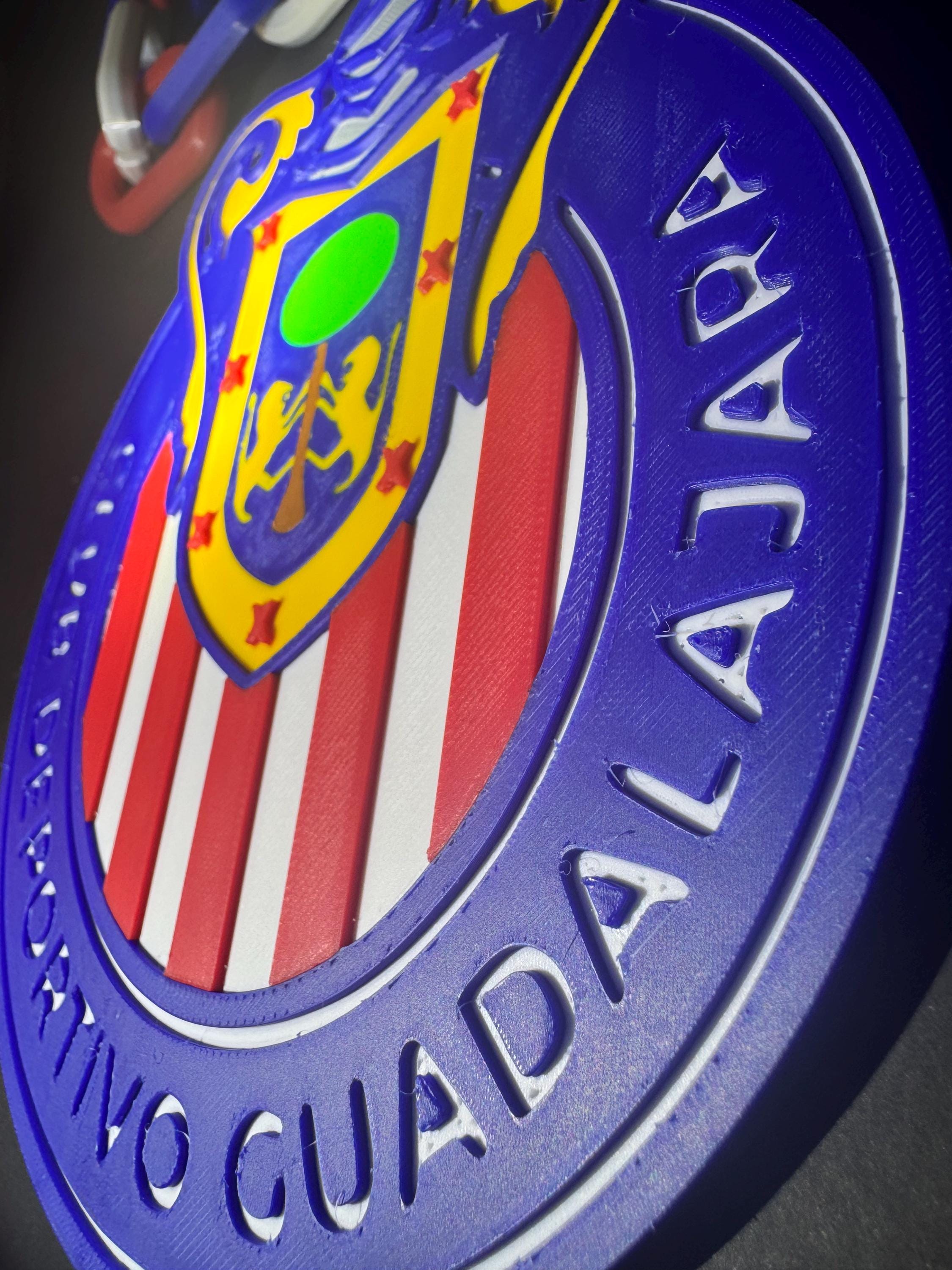 Chivas Guadalajara 3D Printed Hype Chain Necklace | Club Logo Pendant ...