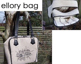 Patrón de costura: DIGITAL, Ellory Bag, pdf, bolso de hombro, tote, bolso, bolso de cámara, descargar