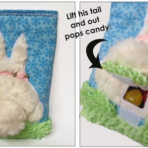Little Bunny Poo Poo Treat Quilt Applique Pattern PDF Download cozy nest design image 1