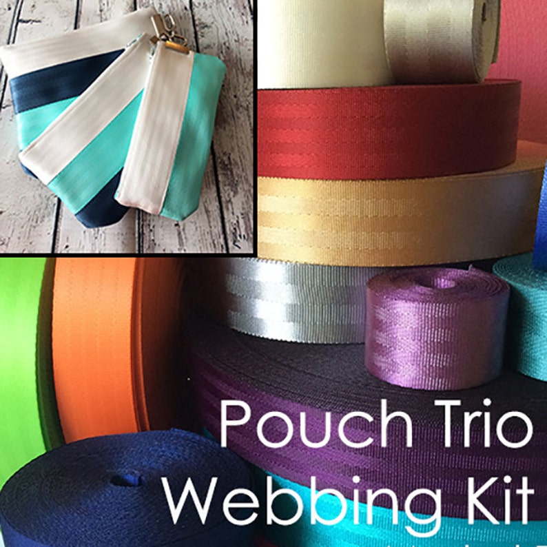 Seat Belt Webbing Kit Pouch Trio