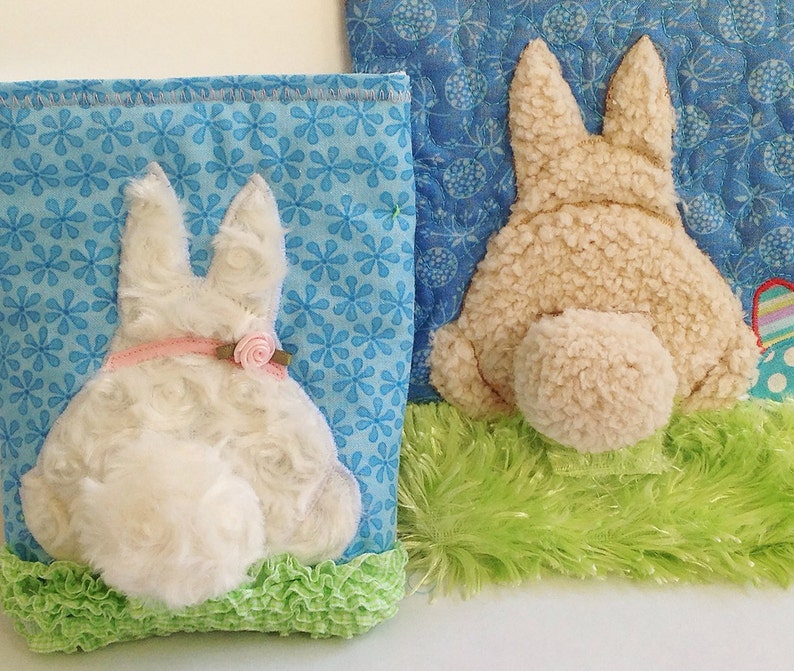 Little Bunny Poo Poo Treat Quilt Applique Pattern PDF Download cozy nest design image 5