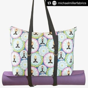 Sewing Pattern: Digital, Motherload Tote, shoe compartment, yoga strap, travel,beach, gym tote, organizer, zipped coin pocket, workout, image 5