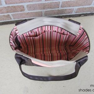 Sewing Pattern: Digital, Seat Belt Motor City Tote, seatbelt webbing bag, purse, shoulder bag, pdf pattern, kits available, upcycled purse image 8