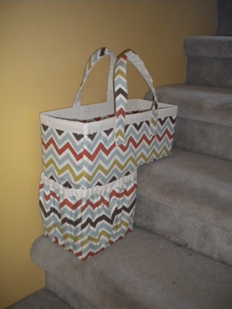 SEWING PATTERN DIGITAL Stair Basket, organization, basket, storage, staircase, tote, box, plastic canvas, safety, download, pdf image 8