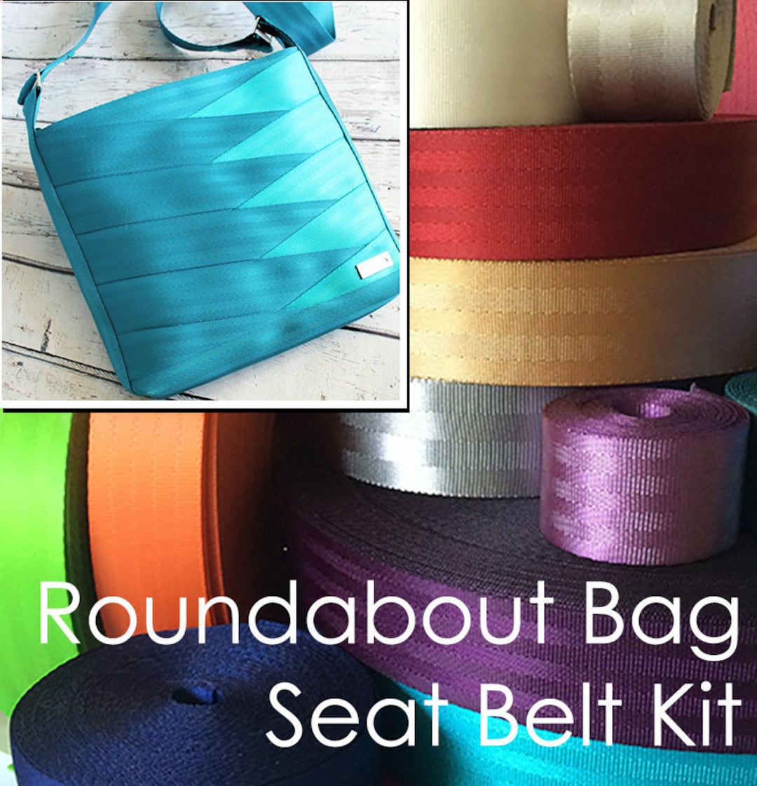 KIT Seat Belt Bag Roundabout Bag, You Choose Colors, Seatbelt bing