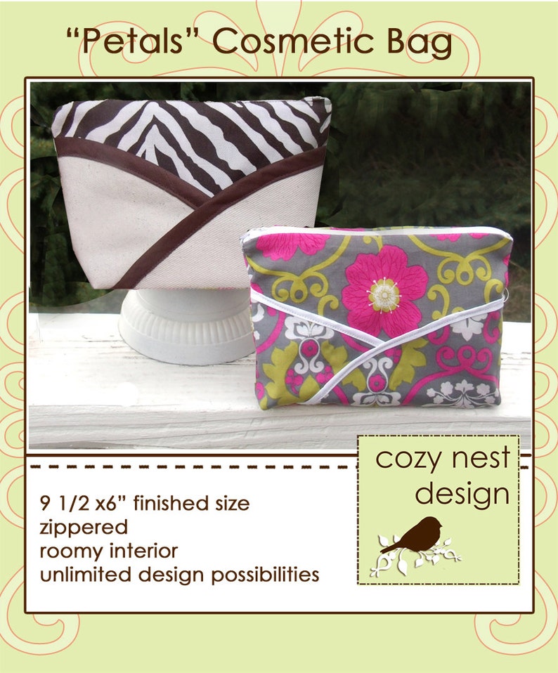 PDF Download-Cosmetic Bag Pattern image 2