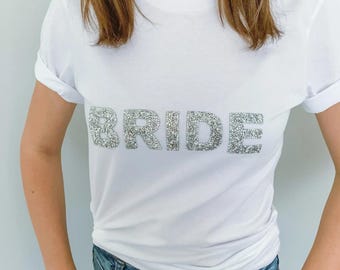 Sprankelend strass bruidsshirt bruidsfeest verlovingscadeau, bruid to be tops