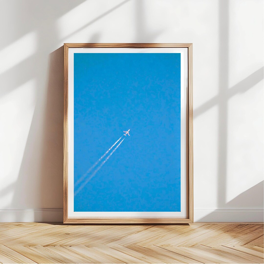 Blue Distance – “metal Bird” | Minimalist Sky Art, Diagonal Flight ...