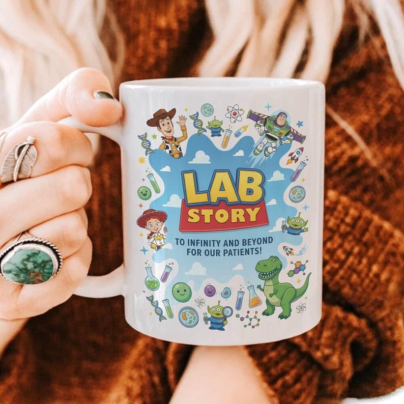 Lab Team Mug, Lab Assistant Mug, Lab Week Toy Story 2026 Mug, Lab Story Mug, Lab Week Mug, Phlebotomist Mug, Lab Team Mug, Toy Story Mug imagem 1