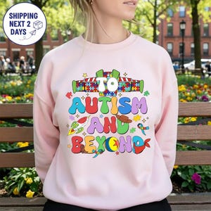 To Autism and Beyond T-shirt, Toy Story Autism Awareness shirt, Buzz Lightyear Autism Shirt, Puzzle Piece T-shirt, Family Trip shirts Bild 8
