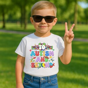 To Autism and Beyond T-shirt, Toy Story Autism Awareness shirt, Buzz Lightyear Autism Shirt, Puzzle Piece T-shirt, Family Trip shirts Bild 9