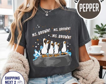 Custom Seagulls Teacher Name Shirt, Funny Teacher Gift Tee, Teacher Appreciation, Funny Personalized Teacher Disneyland Nemo Inspired Shirt