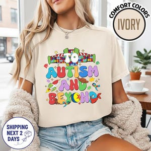 To Autism and Beyond T-shirt, Toy Story Autism Awareness shirt, Buzz Lightyear Autism Shirt, Puzzle Piece T-shirt, Family Trip shirts Bild 1