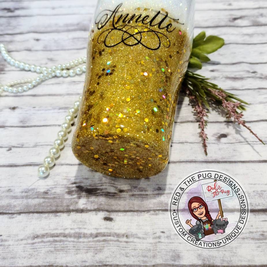 Sunflower Glitter Personalized Tumbler Personalize with name | Etsy