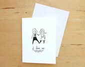 I love us - 4.5" x 6" - Greeting Card