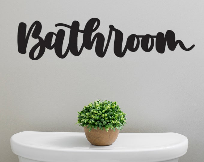 BATHROOM WALL DECOR / Bathroom Sign / Public Restroom Sign  / Business Restroom Sign / Restaurant Decor