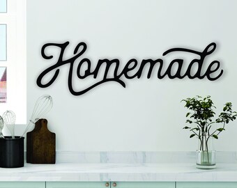 HOMEMADE WOOD Kitchen SIGN Decor / Rustic kitchen decor / Farmhouse Vintage Decor Sign
